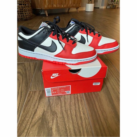 Nike Dunk Low EMB NBA 75th Anniversary Chicago Sneaker - Picture 11 of 11